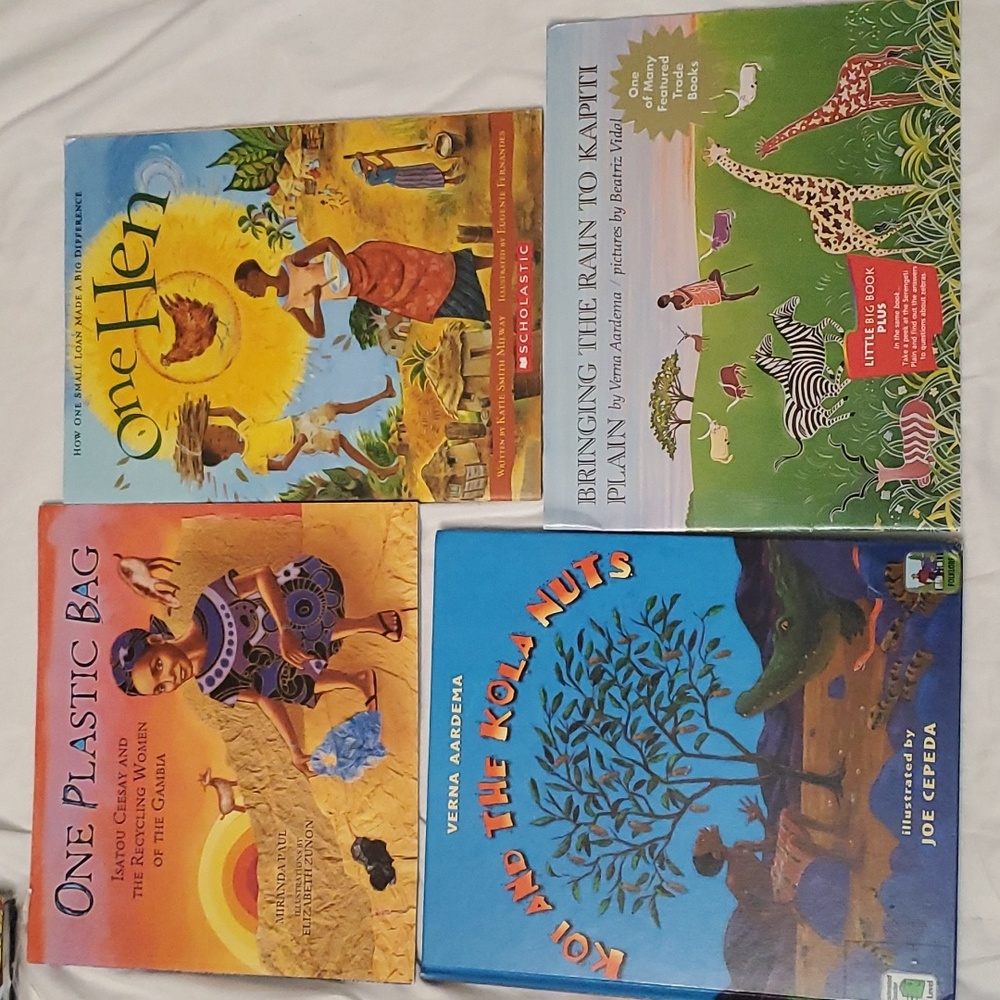 : 4 African story folk tales books